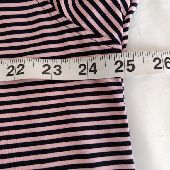 FOOTJOY Polo Shirt Men's XL Pink Black Striped Button Logo Short Sleeve Pullover - Picture 9 of 10